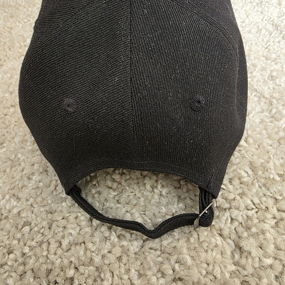 Express Black Baseball Cap with Subtle Interior Logo - Picture 2 of 3